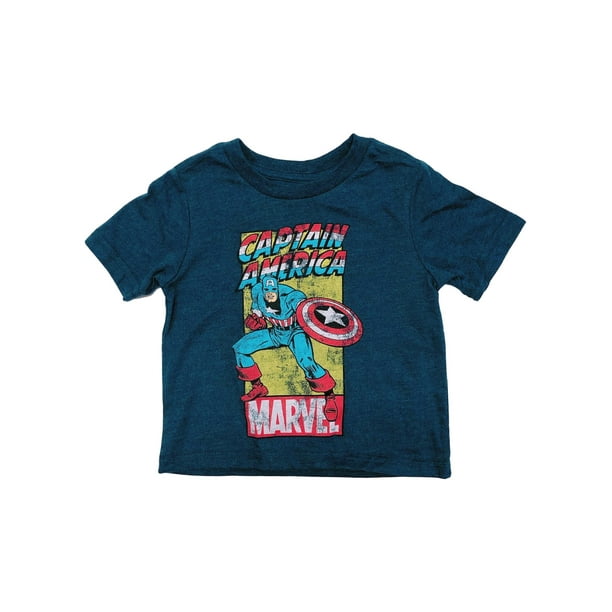 Captain America Cute Marvel Printed Toddler Tee T Shirt 2T 3T 4T Free Shipping